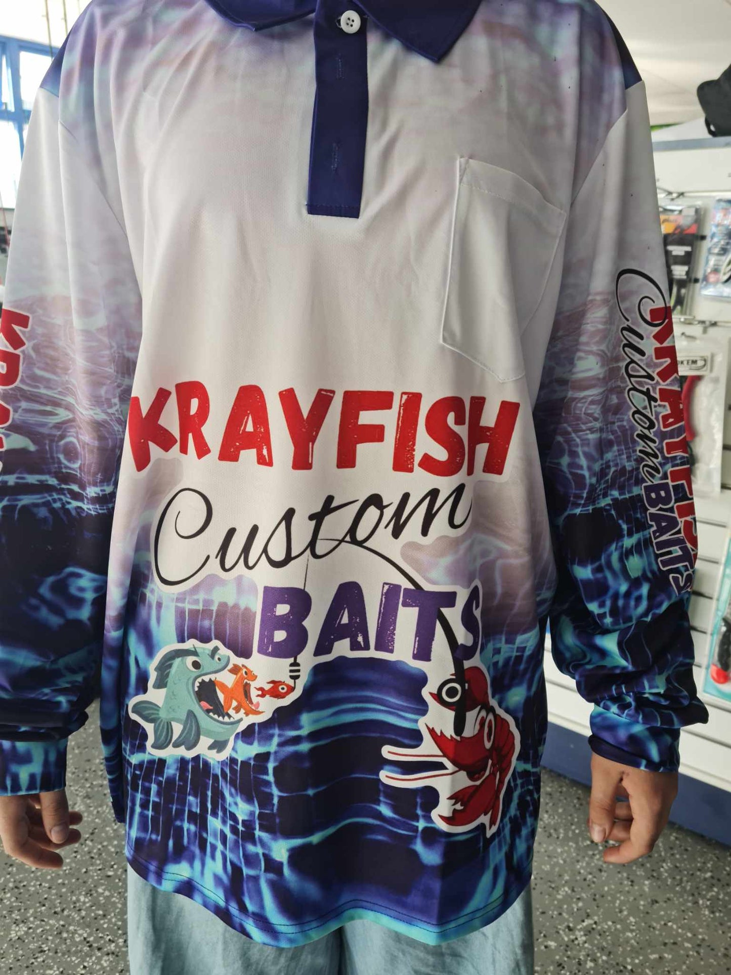 Krayfish Custom Baits Fishing Shirt