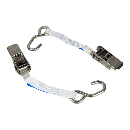 Monkey Grip Marine Tie Down 400KG Capacity 2M x 25mm Webbing - 2 Pack