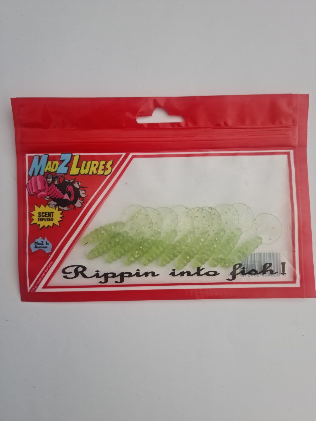 MadZ Lures Curl Tail Green